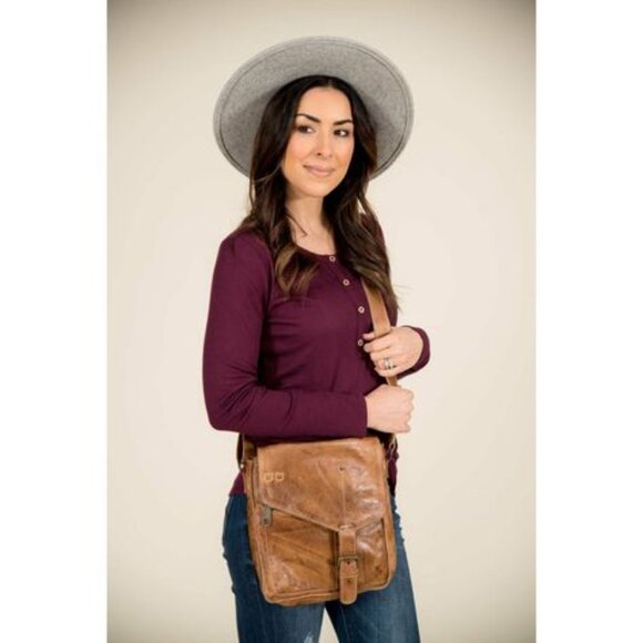 BED STU Tan Rustic VENICE BEACH Bag 10x9 - Picture 8 of 8